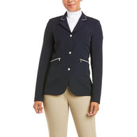 Produktbild von Ariat Galatea Asteri Show Coat Turnierjackett Damen Navy Blau Vegan Kunstleder Größe 34 R