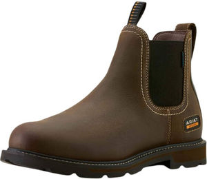 Ariat Groundbreaker Chelsea Boots Herren aus Leder wasserfest Braun Größe 41.5 – Bild 1 von 3