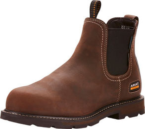 Ariat Groundbreaker Chelsea Stallschuhe für Herren aus Leder Braun mit Stahlkappe und wasserdichtem Design Größe 48 – Bild 1 von 5