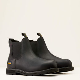 Produktbild von Ariat Groundbreaker Chelsea Steel Toe H2O MNS Reitstiefel für Herren aus Leder wasserdicht Schwarz