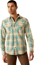 Produktbild von Ariat Hardin Retro Reitshirt für Herren aus Baumwolle in Türkis Bunt Größe S