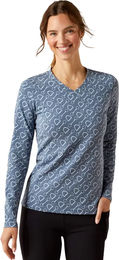 Produktbild von Ariat Hardware Print Reitshirt für Damen aus Bio-Baumwolle Blau Größe S