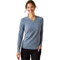 Produktbild von Ariat Hardware Print Reitshirt für Damen aus Bio-Baumwolle Blau Größe S