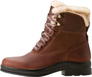 Ariat Harper Sherpa Damen Stiefeletten aus Leder Braun Waterproof Winter – Bild 1 von 1