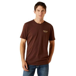 Ariat Haters Club T-Shirt für Herren in Dunkelbraun Größe XL – Bild 1 von 5