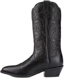 Ariat Heritage Damen Reitstiefel aus Leder Schwarz Größe 38 EU – Bild 1 von 6