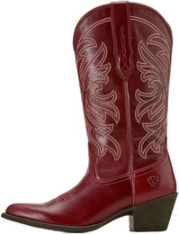 Produktbild von Ariat Heritage J Toe Westernstiefel aus Leder für Damen in Rot Größe 37