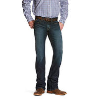 Produktbild von Ariat Herren M7 Rocker Stretch Legacy 2.0 Stackable Straight Leg Jeans aus Baumwolle Blau 30W / 34L