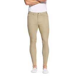 Produktbild von Ariat Herren Tri Factor Grip Knee Patch Reithose Beige Braun Größe 32