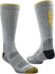 Produktbild von Ariat High Perform Tek Reitsocken Unisex Grau Größe M 2er Pack