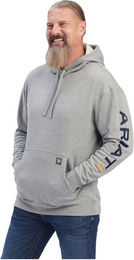Ariat Hoodie Rebar Graphic für Herren in Grau aus Baumwolle wasserabweisend Größe XL – Bild 1 von 2