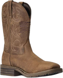 Produktbild von Ariat Hybrid Patriot Reitstiefel aus Leder für Herren in Braun Größe 41 wasserdicht
