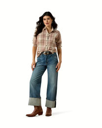 Ariat Jeanshemd Billie für Damen aus Baumwolle bunt Größe M – Bild 1 von 2