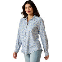 Produktbild von Ariat Jeanshemd Billie für Damen in Blau aus Baumwolle Größe L