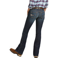Produktbild von ARIAT Jeanshose Rebar DuraStretch Riveter Boot Cut für Damen in Blau 32 L aus Baumwolle