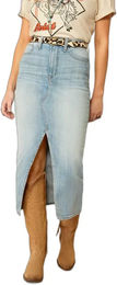 Produktbild von Ariat Jeansrock Midi für Damen in Blau aus Baumwolle