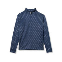 Produktbild von Ariat Junior Sunstopper 3.0 Reitshirt für Kinder mit langen Ärmeln Navy Dot Blau
