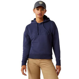 Ariat Just Hoodie Damen Pullover aus Bio-Baumwolle Blau Größe M – Bild 1 von 4