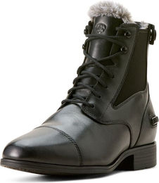 Ariat Kendal Back Zip Sherpa Winterstiefelette Damen Leder Schwarz – Bild 1 von 4