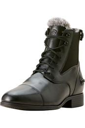 Ariat Kendall Back Zip Sherpa Paddock Reitstiefel für Damen aus Leder in Schwarz – Bild 1 von 6