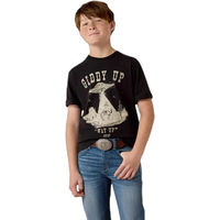 Produktbild von Ariat Kids T-Shirt Cowboy Way Up Schwarz Größe M