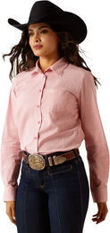 Produktbild von Ariat Kirby Reitshirt Damen Langarm Rosa Baumwolle Grösse L