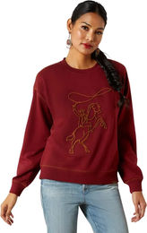 Produktbild von Ariat Lasso Sweatshirt Damen Fleece Rot Größe L