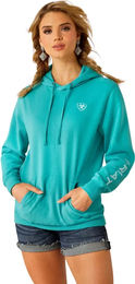 Produktbild von Ariat Logo 2.0 Hoodie Damen Blau Türkis Größe S