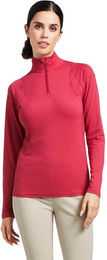 Ariat Longsleeve Baselayer Auburn 1/4 Zip Funktionsshirt Rot Größe L – Bild 1 von 1
