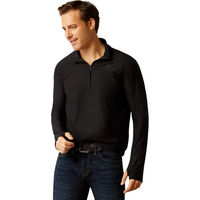 Produktbild von Ariat Lowell 3.0 Reit-Shirt mit 1/4-Reißverschluss für Herren in Schwarz Größe S aus Polyester
