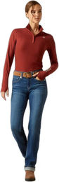 Produktbild von Ariat Lowell 3.0 Reitshirt Damen mit 1/4 Reißverschluss aus Polyester