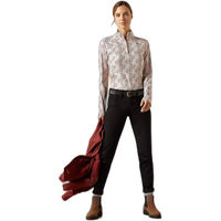 Produktbild von Ariat Lowell 3.0 Reitshirt Damen mit 1/4 Reißverschluss aus Polyester in Weiß