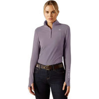 Produktbild von Ariat Lowell 3.0 Reitshirt Damen mit 1/4 Reißverschluss Lila