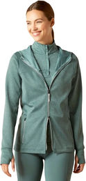 Produktbild von Ariat Lumina Reit-Hoodie Full Zip Sweatshirt für Damen in Grün