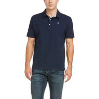 Produktbild von Ariat Medal Polo-Shirt Reitshirt für Herren aus Baumwolle Blau Größe M
