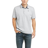 Produktbild von Ariat Medal Polo-Shirt Reitshirt für Herren aus Baumwolle Grau Größe S