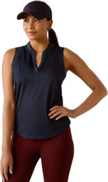 Ariat Mesa Ärmelloses Reitshirt für Damen aus Polyester in Navy Eclipse – Bild 1 von 5