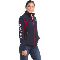 Produktbild von Ariat New Team Regenjacke für Damen in Blau Grösse XXL aus Polyester wasserabweisend