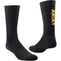 Produktbild von Ariat Premium Ringspun Baumwollsocken Schwarz XL 3er Pack