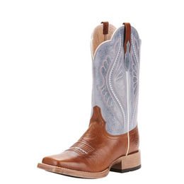 ARIAT Primetime Westernstiefel für Damen aus Leder in Gingersnap Baby Blue Eyes Größe 39 EU – Bild 1 von 3