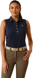 Ariat Prix 3.0 Ärmelloses Damen Reitshirt Blau Größe L – Bild 1 von 5