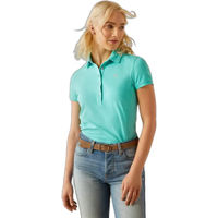 Produktbild von Ariat Prix 3.0 Reitshirt Damen Sommer Blau Türkis Größe L
