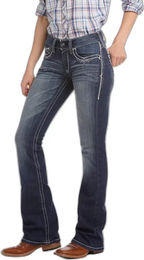 Produktbild von Ariat R.E.A.L. Riding Entwined Reithose für Damen aus Baumwolle Blau