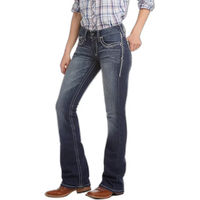 Produktbild von Ariat R.E.A.L. Riding Entwined Reithose für Damen aus Baumwolle in Blau