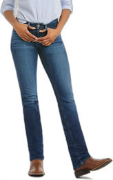Ariat Real Perfect Abby Reithose Damen Blau Baumwolle Gerade geschnitten – Bild 1 von 1