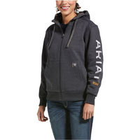 Produktbild von Ariat Rebar All-Weather Reitjacke für Damen aus Fleece in Grau Größe XS wasserabweisend