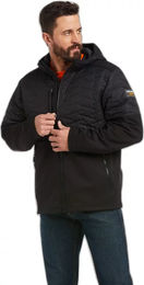 Produktbild von Ariat Rebar Cloud 9 Isolierende Daunenjacke für Herren in Schwarz Größe S wasserabweisend