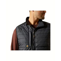 Produktbild von ARIAT Rebar Cordura Ripstop-Weste für Herren aus Nylon wasserabweisend Blau Schwarz XL