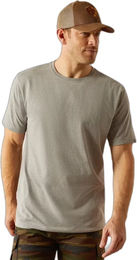 Ariat Rebar Cotton Strong Standard T-Shirt für Herren aus Baumwolle in Grau Größe S – Bild 1 von 4