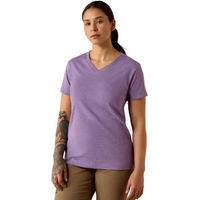 Produktbild von Ariat Rebar Damen Reitshirt V-Ausschnitt Lila Größe M